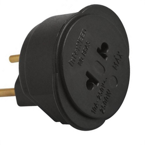 Pino Adaptador Interneed Universal 10A. Preto 37835 - Kit C/10 Pecas Pino Adaptador Interneed Universal 10A. Preto 37835 - Kit C/10 Pecas