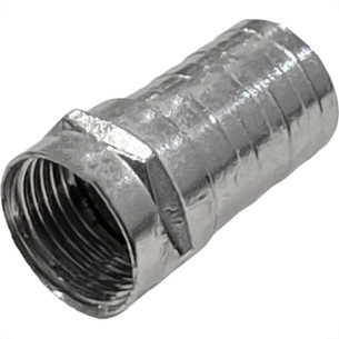 Conector Fio Coaxial Foxlux Compressao Rg-59 Pacote Com 20 Pecas