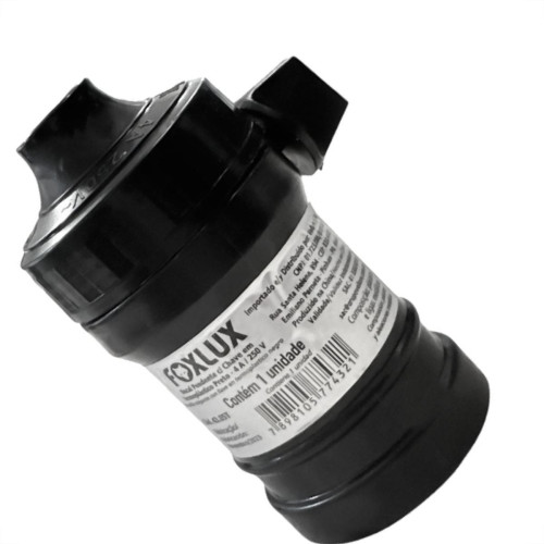 Soquete Com Chave Foxlux Preto - Kit C/20 Pecas