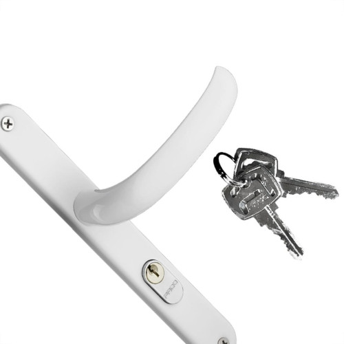 Fechadura Pado Concept Zamac Perfil 603 Externa Estreita Branca Fechadura Pado Concept Zamac Perfil 603 Externa Estreita Branca