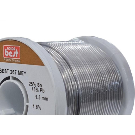 Solda Best Carretel 1,5Mm 267Mey - 500Gr. Marrom 153213 Solda Best Carretel 1,5Mm 267Mey - 500Gr. Marrom 153213