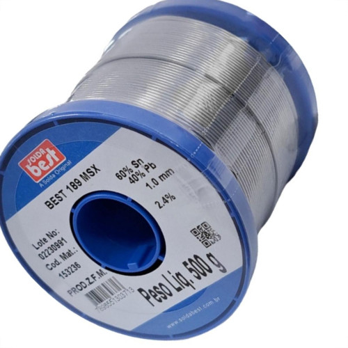 Solda Best Carretel 1,0Mm 189Msx - 500Gr. Azul 153236 Solda Best Carretel 1,0Mm 189Msx - 500Gr. Azul 153236