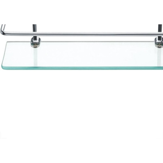 Prateleira Vidro Primafer Com Haste 30X10Cm Prateleira Vidro Primafer Com Haste 30X10Cm