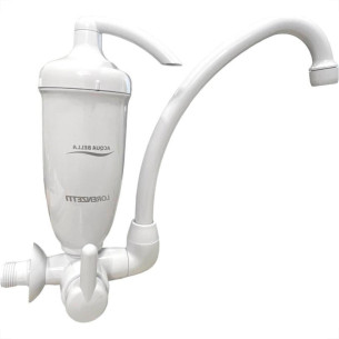 Torneira Bica Movel Filtro Abs Parede Lorenzetti Acquabella Branca