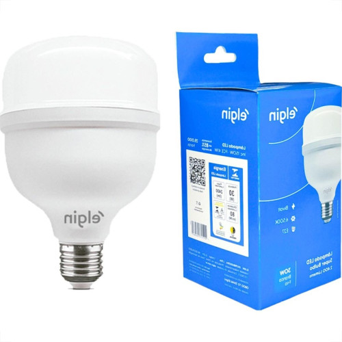 Lampada Led Alta Potencia Elgin 30W. 2.400Lm Bivolt 6500K. - E27 Lampada Led Alta Potencia Elgin 30W. 2.400Lm Bivolt 6500K. - E27