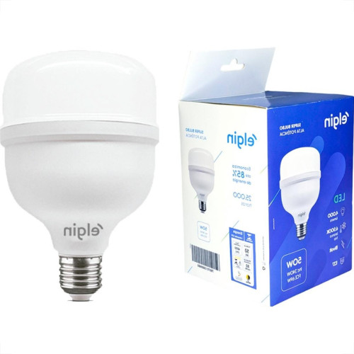 Lampada Led Alta Potencia Elgin 50W. 4000Lm Bivolt 6500K. - E27 Lampada Led Alta Potencia Elgin 50W. 4000Lm Bivolt 6500K. - E27