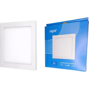 Plafon Led Embutir Elgin Quadrado 24W. 1920Lm. 6500K. Bivolt Branco