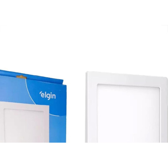 Plafon Led Embutir Elgin Quadrado 24W. 1920Lm. 6500K. Bivolt Branco Plafon Led Embutir Elgin Quadrado 24W. 1920Lm. 6500K. Bivolt Branco