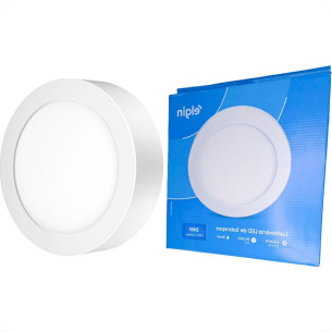 Plafon Led Sobrepor Elgin Redondo 24W. 1920Lm. 6500K. Bivolt Branco