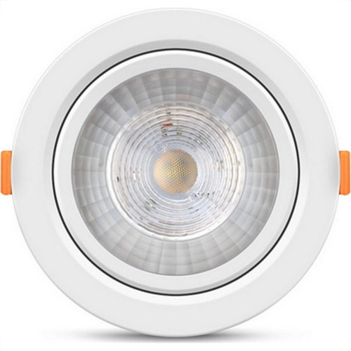 Spot Com Lampada Dicroica Led Elgin 5W. Redondo Branco Bivolt 3000K. Spot Com Lampada Dicroica Led Elgin 5W. Redondo Branco Bivolt 3000K.