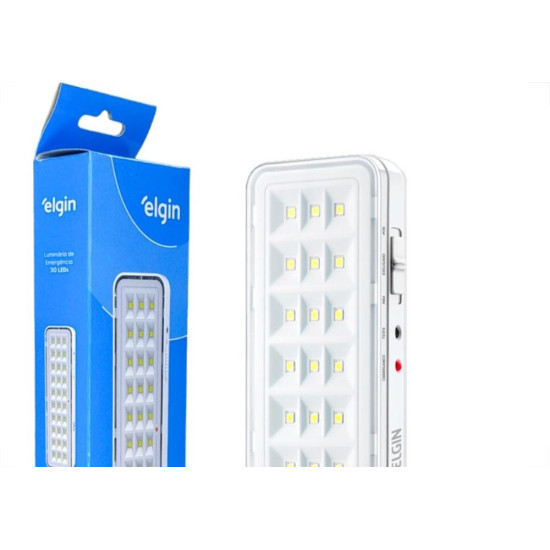 Luminaria De Emergencia Elgin 30 Leds 2W. Bivolt Luminaria De Emergencia Elgin 30 Leds 2W. Bivolt