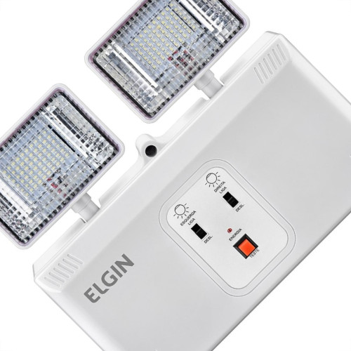 Luminaria De Emergencia Elgin Com Blocos De Led Autonomos 2000Lm Bivolt Luminaria De Emergencia Elgin Com Blocos De Led Autonomos 2000Lm Bivolt
