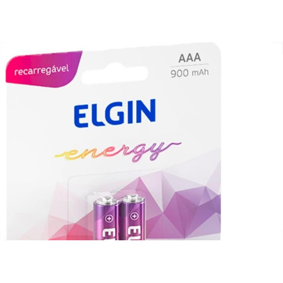 Pilha Elgin Recarregavel Aaa Palito Cartela Com 2 Pecas - 82168 Pilha Elgin Recarregavel Aaa Palito Cartela Com 2 Pecas - 82168