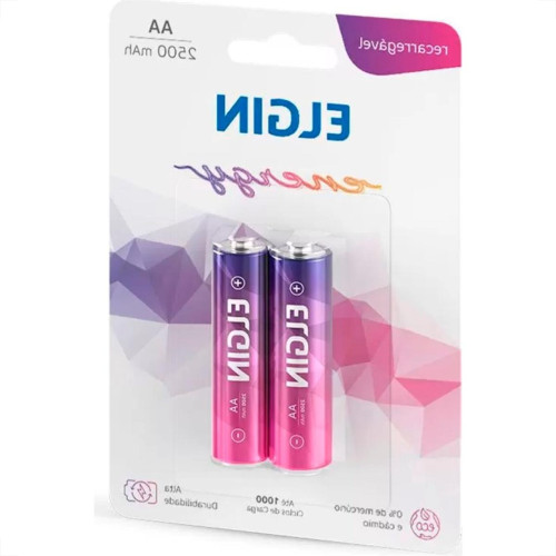 Pilha Elgin Recarregavel Aa Pequena Cartela Com 2 Pecas Pilha Elgin Recarregavel Aa Pequena Cartela Com 2 Pecas