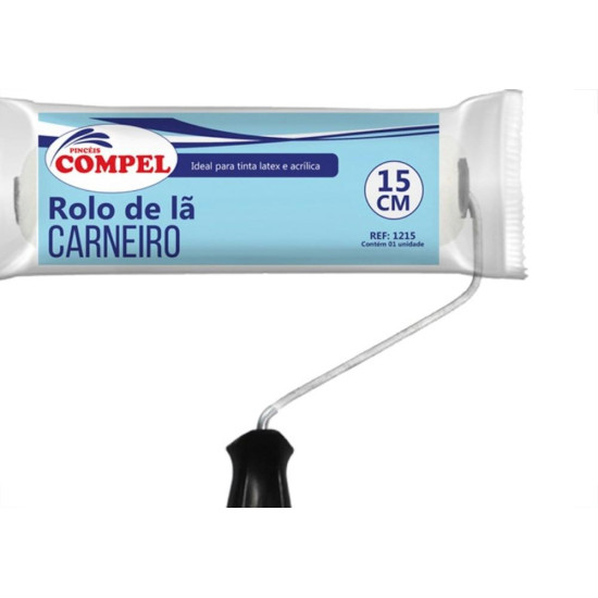 Rolo La Compel 15Cm Carneiro 1215 Rolo La Compel 15Cm Carneiro 1215