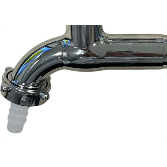 Torneira Jardim Metal Cromada Metrox 1130 Longa - C-33 - 1/2'' - Lite - 1/4 Volta