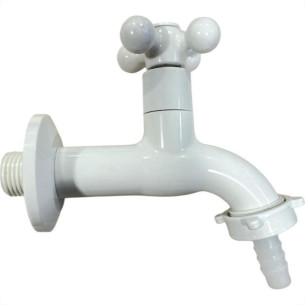Torneira Jardim Abs Metrox 1130 Longa - W33 - 1/2'' - 1/4 Volta Branca
