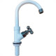 Torneira Bica Movel Lavatorio Abs Metrox 2190 - W-33 - 1/4 Volta Branca