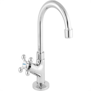 Torneira Bica Movel Lavatorio Metal Com Bica Abs Metrox 2190 - C-33 - 1/4 Volta Cromada