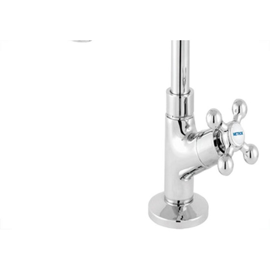 Torneira Bica Movel Lavatorio Metal Com Bica Abs Metrox 2190 - C-33 - 1/4 Volta Cromada