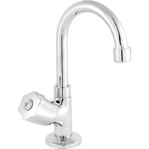 Torneira Bica Movel Lavatorio Metal Com Bica Abs Metrox 2190 - C-50 - 1/4 Volta Cromada