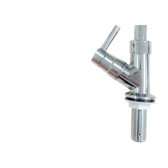 Torneira Bica Movel Lavatorio Metal Com Bica Abs Metrox 2190 - C-60 - 1/4 Volta Cromada