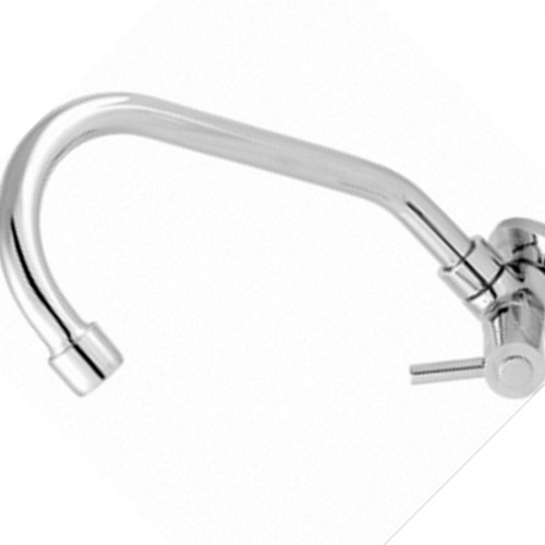 Torneira Bica Movel Pia Parede Metal Com Bica Abs Metrox 2060 - C-60 - 1/4 Volta Cromada