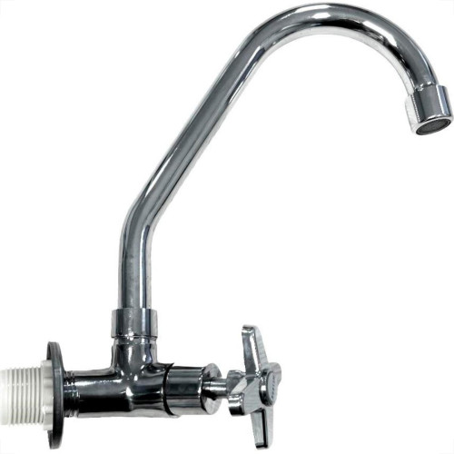 Torneira Bica Movel Pia Parede Metal Com Bica Abs Metrox 2060 - C-23 Lite Cromada Torneira Bica Movel Pia Parede Metal Com Bica Abs Metrox 2060 - C-23 Lite Cromada