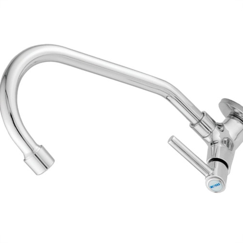 Torneira Bica Movel Pia Parede Metal Com Bica Abs Metrox 2060 - C-60 Lite - 1/4 Volta Cromada