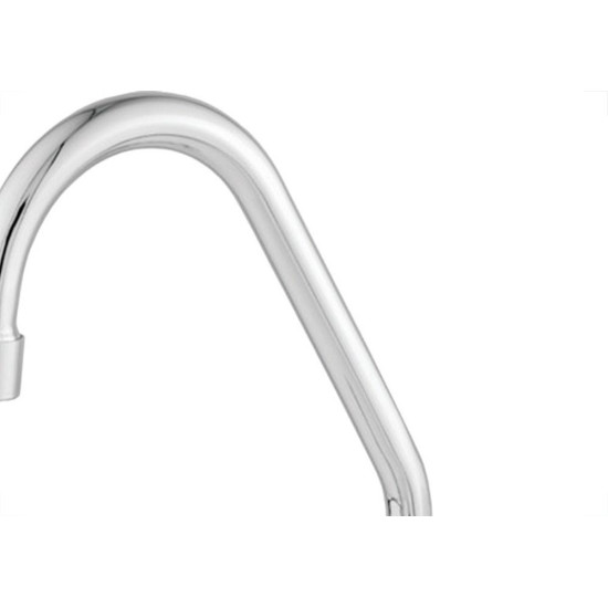 Torneira Bica Movel Pia Parede Metal Com Bica Abs Metrox 2060 - C-60 Lite - 1/4 Volta Cromada