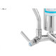 Torneira Bica Movel Filtro Metal Parede Com Bica E Filtro Abs Metrox - C-72 - 1/4 Volta