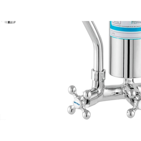 Torneira Bica Movel Filtro Metal Parede Com Bica E Filtro Abs Metrox - C-33 Torneira Bica Movel Filtro Metal Parede Com Bica E Filtro Abs Metrox - C-33