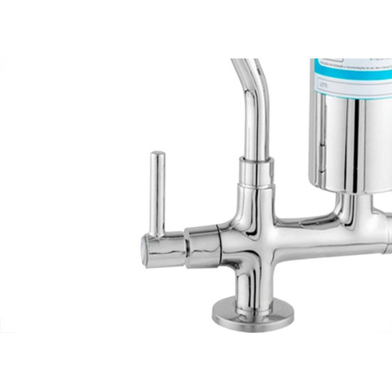 Torneira Bica Movel Filtro Metal Mesa Com Bica E Filtro Abs Metrox - C-72 - 1/4 Volta Torneira Bica Movel Filtro Metal Mesa Com Bica E Filtro Abs Metrox - C-72 - 1/4 Volta