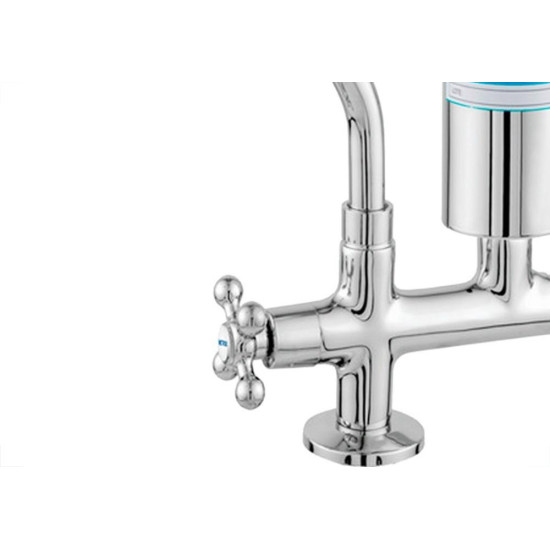 Torneira Bica Movel Filtro Metal Mesa Com Bica E Filtro Abs Metrox - C-33