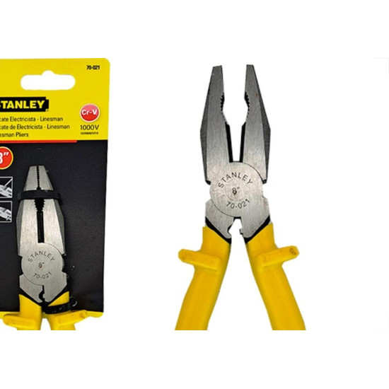 Alicate Eletricista Stanley Profissional 8'' - 1000V. - 70021