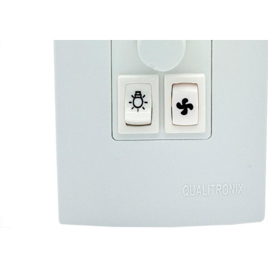 Kit C/2 - Controle Para Ventilador Qualitronix Embutir Ve...