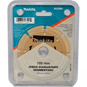 Disco Diamantado Makita Ouro Segmentado Seco 105Mm - B02886