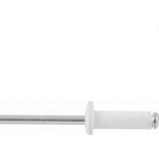 Rebite Rebitop Aluminio Branco Repuxo R-316 Milheiro