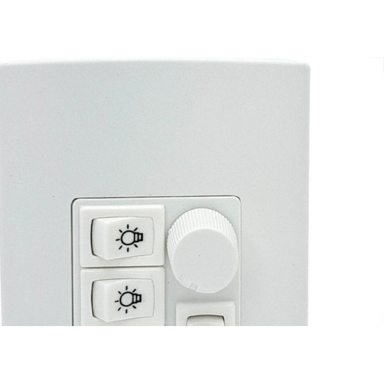 Controle Para Ventilador Qualitronix Embutir Ventilador E Lampada Bivolt 3 Lampadas Qv373