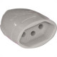 Pino Femea Daneva 2P+T. 20A. Desmontavel Cinza - Dn1608 - Kit C/12 Pecas