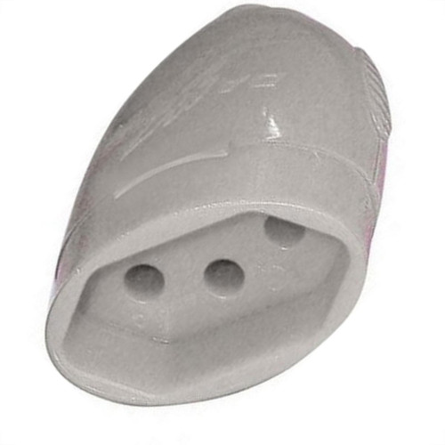 Pino Femea Daneva 2P+T. 20A. Desmontavel Cinza - Dn1608 - Kit C/12 Pecas