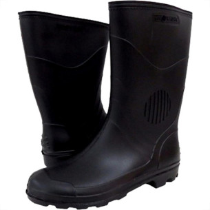 Bota Galocha Pega Forte Preta 323 No.45/46 Com Meia