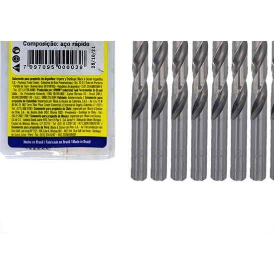 Broca Aco Rapido Irwin 1/16'' - Kit C/10 Pecas Broca Aco Rapido Irwin 1/16'' - Kit C/10 Pecas