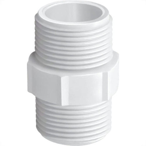 Nipel Branco Krona Rosca 1'' - Kit C/24 Pecas