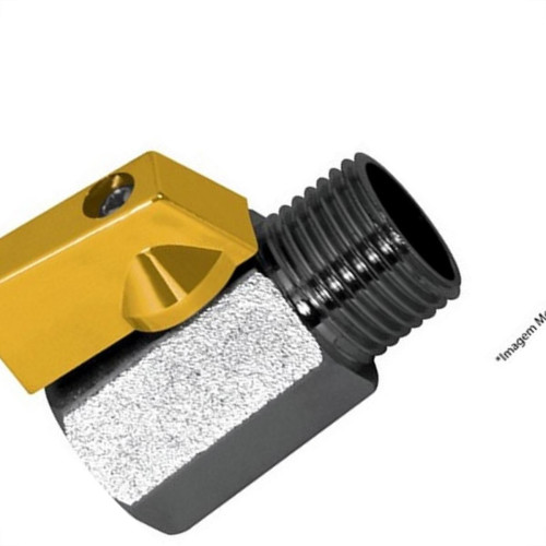 Registro Para Gas Esfera Higiban Niquelado Mxf 1/2''
