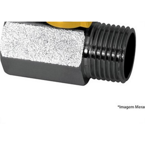 Registro Para Gas Esfera Higiban Niquelado Mxf 1/2''