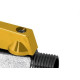 Registro Para Gas Esfera Higiban Niquelado Mxf 1/2''