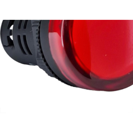 Sinalizador Led Steck 24V. Vermelho Botton Slds241