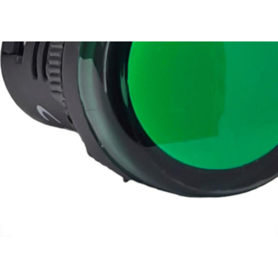 Sinalizador Led Steck 220V. Verde Boton Slds2202