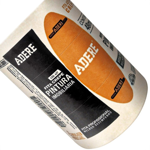 Fita Crepe Adere Para Pintura Imobiliaria 427 Profissional 48Mm X 50M - Kit C/3 Rolos Fita Crepe Adere Para Pintura Imobiliaria 427 Profissional 48Mm X 50M - Kit C/3 Rolos